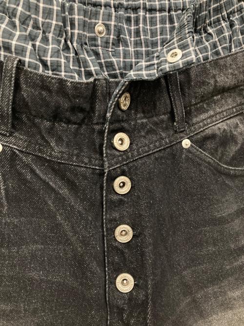 Ballsy.Brothers（ボールジーブラザーズ）BALLSY.BROTHERS (ボールジーブラザーズ) Trunks Docking Baggy Jorts / トランクスドッキングバギージョーツ インディゴ サイズ:Lの古着・服飾アイテム