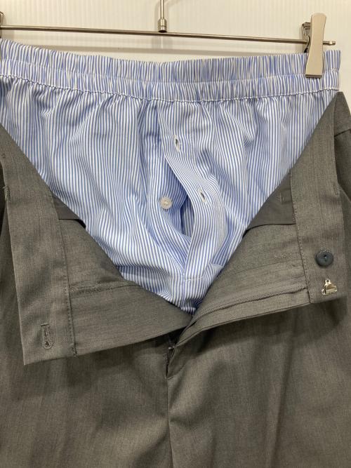 CAMPHOR WOOD（カンファーウッド）CAMPHOR WOOD (カンファーウッド) レイヤードトランクスワイドスラックスショーツ グレー サイズ:Mの古着・服飾アイテム