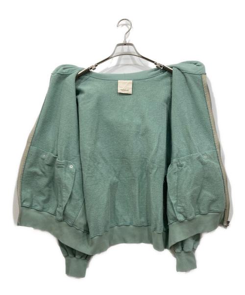 refomed（リフォメッド）refomed (リフォメッド) “KINCHAKU“ ZIPUP HOODIE / 巾着ジップアップフーディー ブルー サイズ:1の古着・服飾アイテム