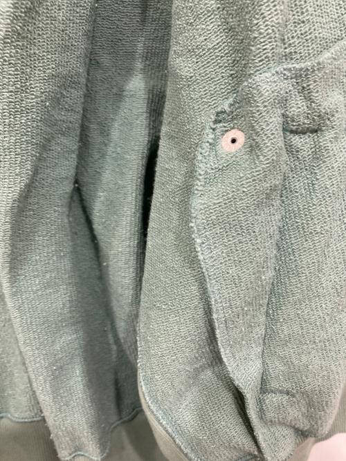 refomed（リフォメッド）refomed (リフォメッド) “KINCHAKU“ ZIPUP HOODIE / 巾着ジップアップフーディー ブルー サイズ:1の古着・服飾アイテム
