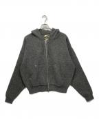 Ballsy.Brothersボールジーブラザーズ）の古着「knit double zip hoodie / ニットダブルジップフーディー」｜グレー