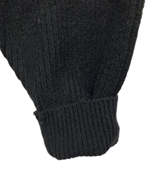 Ballsy.Brothers（ボールジーブラザーズ）BALLSY.BROTHERS (ボールジーブラザーズ) knit double zip hoodie / ニットダブルジップフーディー ブラック サイズ:Mの古着・服飾アイテム