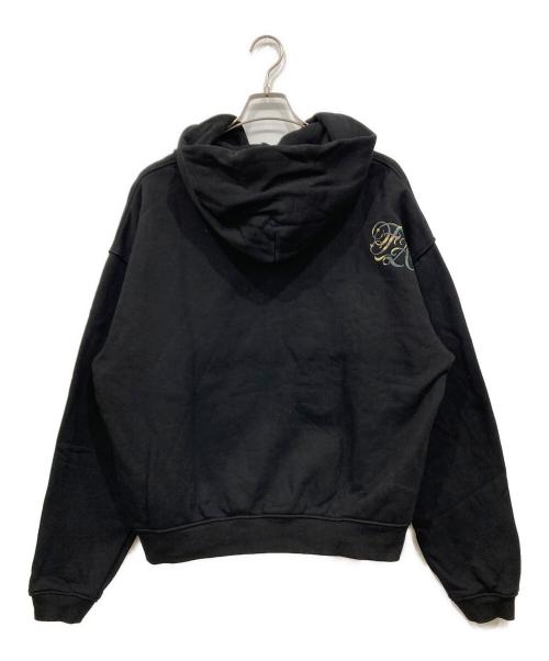 ida sply（アイディーエー サプライ）IDA sply (アイディーエー サプライ) ロゴカモ柄ジップパーカー ブラック サイズ:Mの古着・服飾アイテム