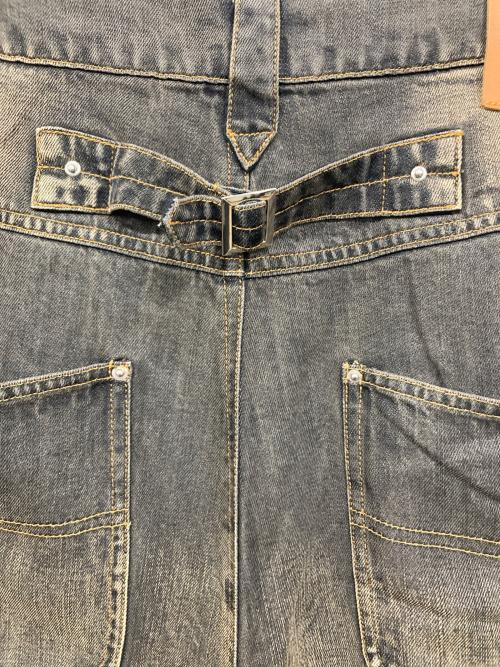 Ballsy.Brothers（ボールジーブラザーズ）BALLSY.BROTHERS (ボールジーブラザーズ) Overdyed wide baggy rayon summer denim / オーバーダイワイドバギーレーヨンサマーデニム インディゴ サイズ:Lの古着・服飾アイテム