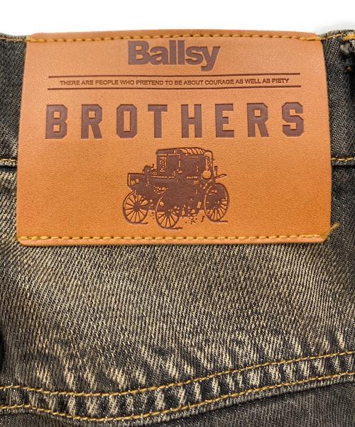 Ballsy.Brothers（ボールジーブラザーズ）BALLSY.BROTHERS (ボールジーブラザーズ) Overdyed wide baggy rayon summer denim / オーバーダイワイドバギーレーヨンサマーデニム インディゴ サイズ:Lの古着・服飾アイテム