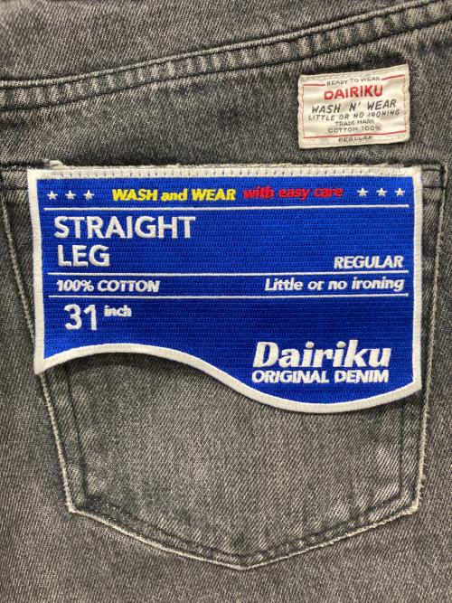 DAIRIKU（ダイリク）DAIRIKU (ダイリク) Straight Cross Embroidery Vintage Denim Pants / ストレートクロスエンブロイダリー ヴィンテージデニムパンツ インディゴ サイズ:85×20の古着・服飾アイテム