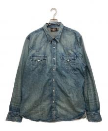 RRL（ダブルアールエル）の古着「ウエスタンシャツ」｜インディゴ