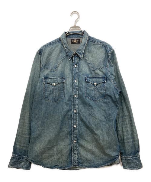 RRL（ダブルアールエル）RRL (ダブルアールエル) ウエスタンシャツ インディゴ サイズ:XXLの古着・服飾アイテム