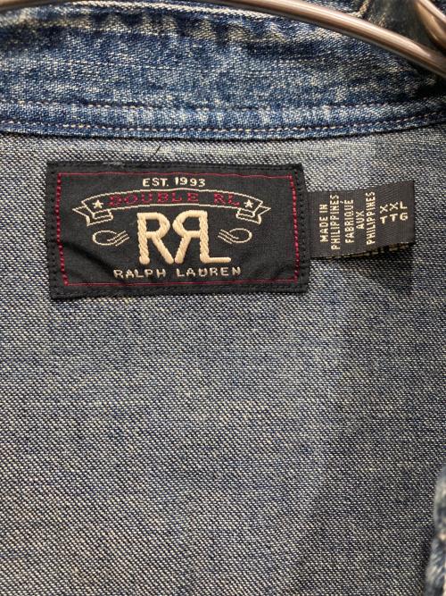 RRL（ダブルアールエル）RRL (ダブルアールエル) ウエスタンシャツ インディゴ サイズ:XXLの古着・服飾アイテム