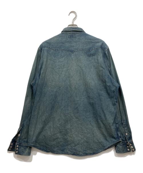 RRL（ダブルアールエル）RRL (ダブルアールエル) ウエスタンシャツ インディゴ サイズ:XXLの古着・服飾アイテム
