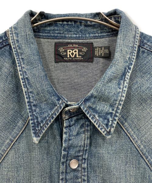 RRL（ダブルアールエル）RRL (ダブルアールエル) ウエスタンシャツ インディゴ サイズ:XXLの古着・服飾アイテム