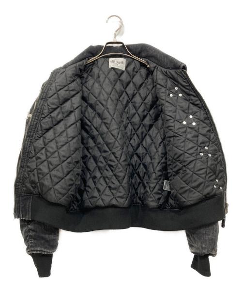 BADWAY（バッドウェイ）BADWAY (バッドウェイ) Fade slab fireman jacket / フェードスラブファイヤーマンジャケット グレー サイズ:Mの古着・服飾アイテム