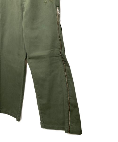 Dickies（ディッキーズ）Dickies (ディッキーズ) HTH (エイチティーエイチ) Side zip wide pants / サイドジップワイドパンツ カーキ サイズ:Mの古着・服飾アイテム