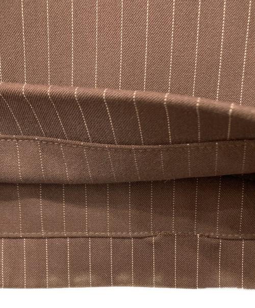 Ballsy.Brothers（ボールジーブラザーズ）BALLSY.BROTHERS (ボールジーブラザーズ)  Western Baggy Stripe Slacks / ウエスタンバギーストライプスラックス ブラウン サイズ:Lの古着・服飾アイテム