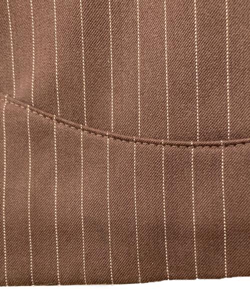 Ballsy.Brothers（ボールジーブラザーズ）BALLSY.BROTHERS (ボールジーブラザーズ)  Western Baggy Stripe Slacks / ウエスタンバギーストライプスラックス ブラウン サイズ:Lの古着・服飾アイテム