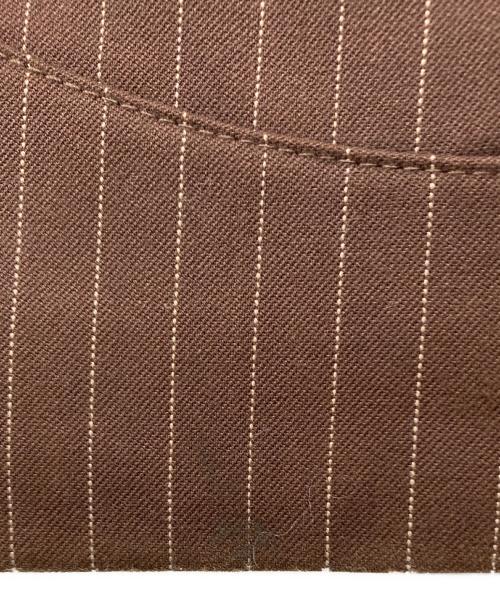 Ballsy.Brothers（ボールジーブラザーズ）BALLSY.BROTHERS (ボールジーブラザーズ)  Western Baggy Stripe Slacks / ウエスタンバギーストライプスラックス ブラウン サイズ:Lの古着・服飾アイテム