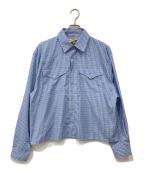 Ballsy.Brothersボールジーブラザーズ）の古着「Western linestone Box Shirt / ウエスタンライトストーンボックスシャツ」｜ブルー