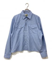 Ballsy.Brothers（ボールジーブラザーズ）の古着「Western linestone Box Shirt / ウエスタンライトストーンボックスシャツ」｜ブルー