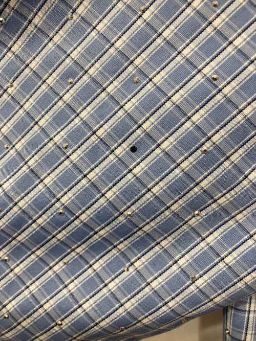 Ballsy.Brothers（ボールジーブラザーズ）BALLSY.BROTHERS (ボールジーブラザーズ) Western linestone Box Shirt / ウエスタンライトストーンボックスシャツ ブルー サイズ:Lの古着・服飾アイテム