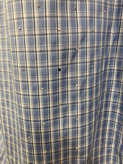 Ballsy.Brothers（ボールジーブラザーズ）BALLSY.BROTHERS (ボールジーブラザーズ) Western linestone Box Shirt / ウエスタンライトストーンボックスシャツ ブルー サイズ:Lの古着・服飾アイテム