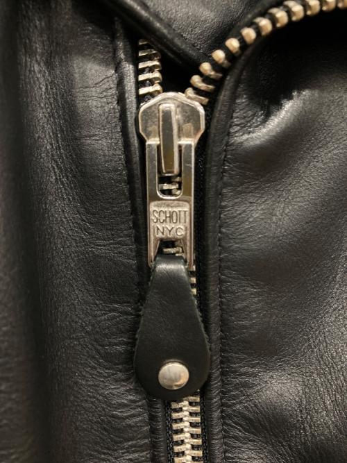 Schott（ショット）Schott (ショット) ワンスター ダブルライダースジャケット ブラック サイズ:38の古着・服飾アイテム