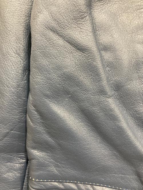 Black market（ブラックマーケット）BLACK MARKET (ブラックマーケット) ライダースジャケット ブルー サイズ:38の古着・服飾アイテム