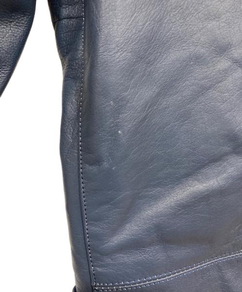 Black market（ブラックマーケット）BLACK MARKET (ブラックマーケット) ライダースジャケット ブルー サイズ:38の古着・服飾アイテム