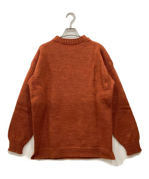 GUERNSEY WOOLLENS（ガンジーウーレンズ）GUERNSEY WOOLLENS (ガンジーウーレンズ) ウールニット オレンジ サイズ:42の古着・服飾アイテム