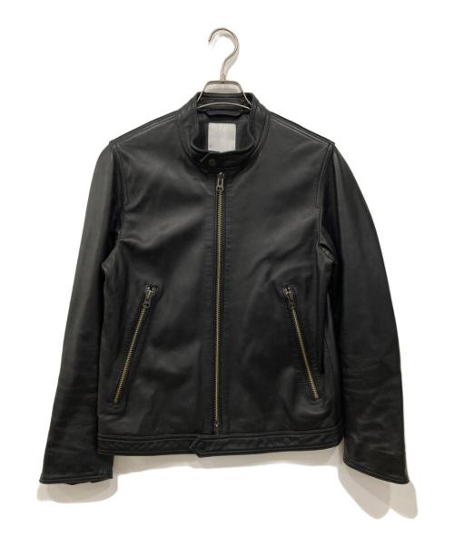 ESTNATION（エストネーション）ESTNATION (エストネーション) シープレザードライバーズジャケット ブラック サイズ:Mの古着・服飾アイテム