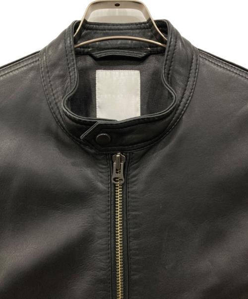 ESTNATION（エストネーション）ESTNATION (エストネーション) シープレザードライバーズジャケット ブラック サイズ:Mの古着・服飾アイテム