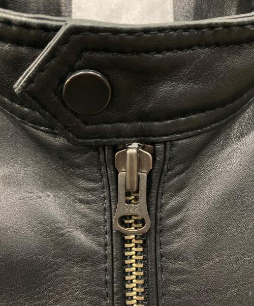 ESTNATION（エストネーション）ESTNATION (エストネーション) シープレザードライバーズジャケット ブラック サイズ:Mの古着・服飾アイテム