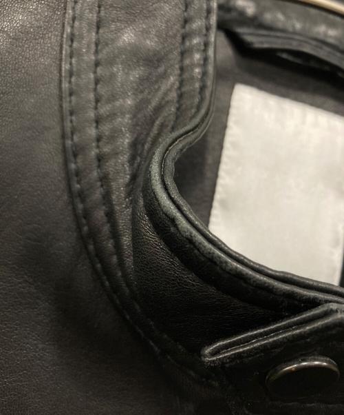 ESTNATION（エストネーション）ESTNATION (エストネーション) シープレザードライバーズジャケット ブラック サイズ:Mの古着・服飾アイテム