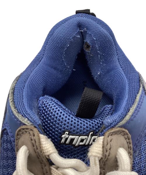 BALENCIAGA（バレンシアガ）BALENCIAGA (バレンシアガ) ローカットスニーカー ホワイト×ブルー サイズ:41の古着・服飾アイテム