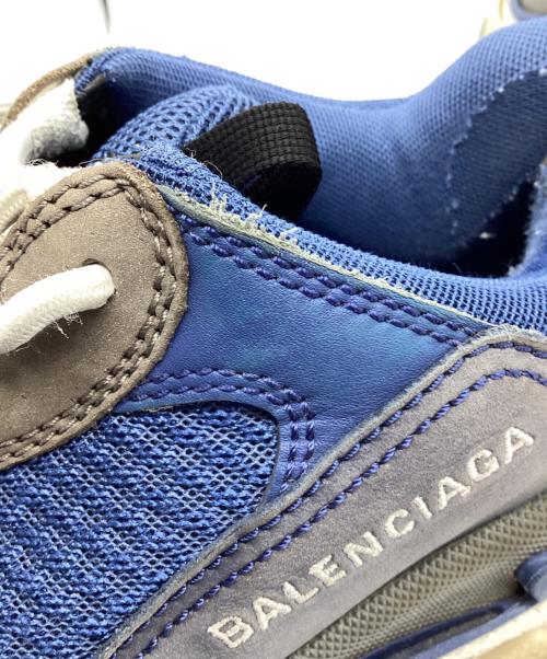 BALENCIAGA（バレンシアガ）BALENCIAGA (バレンシアガ) ローカットスニーカー ホワイト×ブルー サイズ:41の古着・服飾アイテム