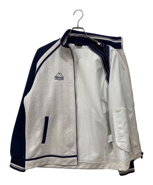 KAPPA（カッパ）Kappa (カッパ) トラックジャケット ホワイト×ネイビー サイズ:Oの古着・服飾アイテム