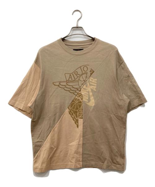 JORDAN（ジョーダン）JORDAN (ジョーダン) Travis Cactus Jack (トラヴィススコット/カクタスジャック) 再構築Tシャツ ベージュ サイズ:XXLの古着・服飾アイテム