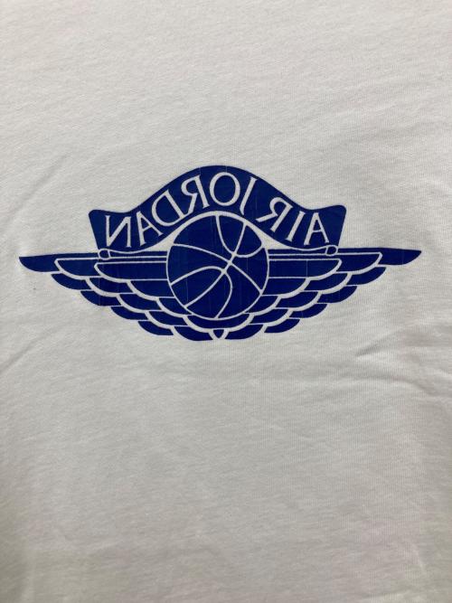 JORDAN（ジョーダン）JORDAN (ジョーダン) ダメージ加工ロゴTシャツ ホワイト サイズ:Lの古着・服飾アイテム