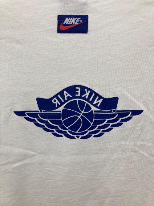 JORDAN（ジョーダン）JORDAN (ジョーダン) ダメージ加工ロゴTシャツ ホワイト サイズ:Lの古着・服飾アイテム