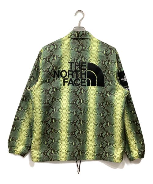 THE NORTH FACE（ザ ノース フェイス）THE NORTH FACE (ザ ノース フェイス) SUPREME (シュプリーム) スネーク スキン テープド シーム コーチ ジャケット グリーン サイズ:Lの古着・服飾アイテム