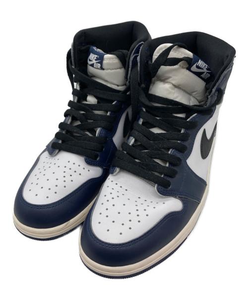 NIKE（ナイキ）NIKE (ナイキ) ハイカットスニーカー ネイビー×ホワイト サイズ:28の古着・服飾アイテム