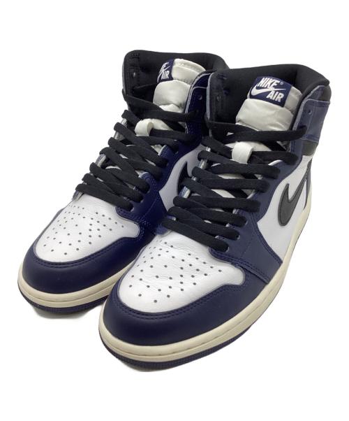 NIKE（ナイキ）NIKE (ナイキ) ハイカットスニーカー ネイビー×ホワイト サイズ:27cmの古着・服飾アイテム