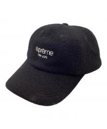 SUPREME×Harris Tweed（シュプリーム×ハリスツイード）の古着「クラシックロゴ6パネルキャップ」｜ブラック