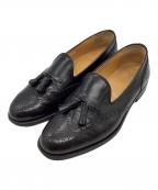 BURBERRY LONDONバーバリーロンドン）の古着「タッセルローファー」｜ブラック