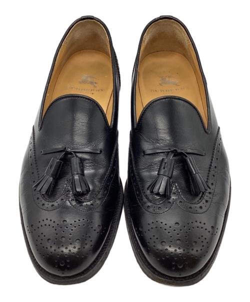 BURBERRY LONDON（バーバリーロンドン）BURBERRY LONDON (バーバリーロンドン) タッセルローファー ブラック サイズ:25 1/2の古着・服飾アイテム