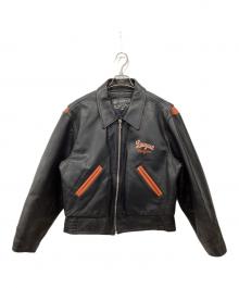 CHEVIGNON（シェビニオン）の古着「レザージャケット」｜ブラック