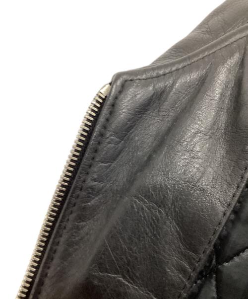 CHEVIGNON（シェビニオン）CHEVIGNON (シェビニオン) レザージャケット ブラック サイズ:Lの古着・服飾アイテム