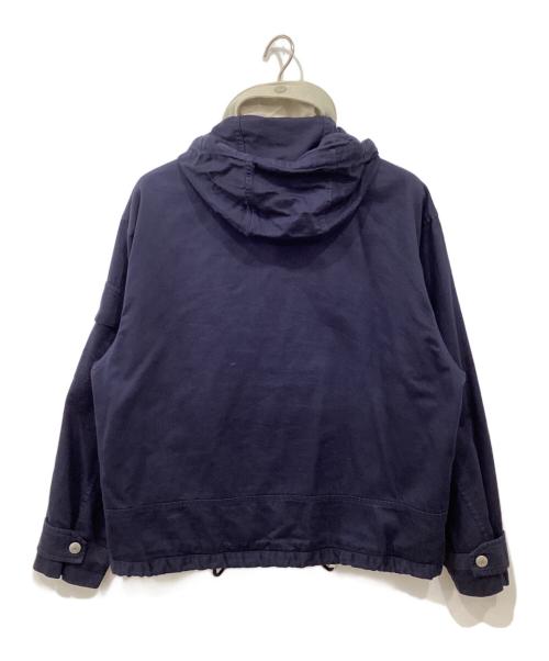 Eddie Bauer（エディーバウアー）Eddie Bauer (エディーバウアー) フーデッドジャケット ネイビー サイズ:Sの古着・服飾アイテム