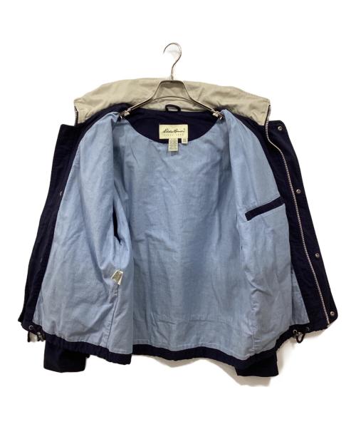 Eddie Bauer（エディーバウアー）Eddie Bauer (エディーバウアー) フーデッドジャケット ネイビー サイズ:Sの古着・服飾アイテム