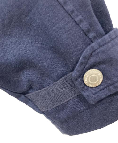 Eddie Bauer（エディーバウアー）Eddie Bauer (エディーバウアー) フーデッドジャケット ネイビー サイズ:Sの古着・服飾アイテム