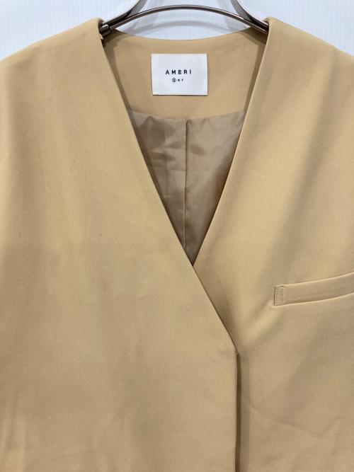 Ameri（アメリ）AMERI (アメリ) BOX VEST SET UP ベージュ サイズ:Sの古着・服飾アイテム